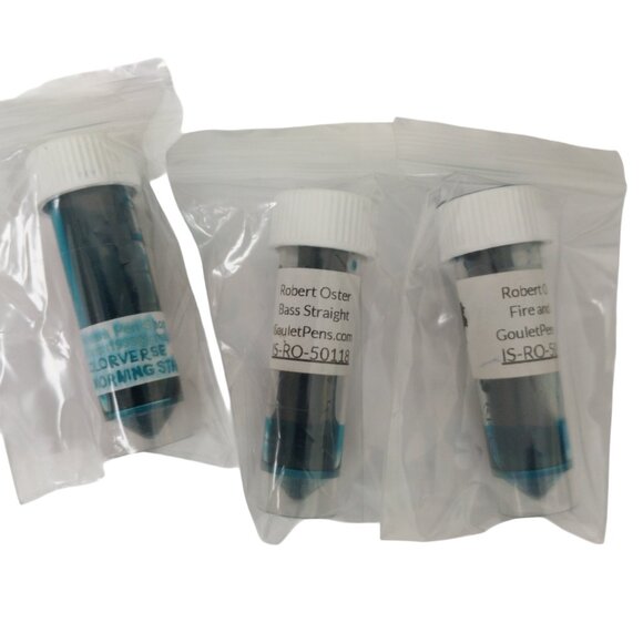 Fountain Pen Ink Samples Variety Pack Bundle of 7 Blue and Turquoise Inks - Picture 3 of 9